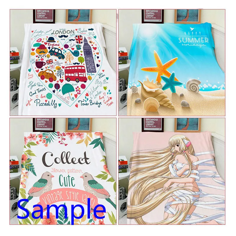 Japan Anime Sword Art Online Soft Flannel Fleece Throw Blanket Decorative Plane Travel warm Blankets for sofa otaku shop |