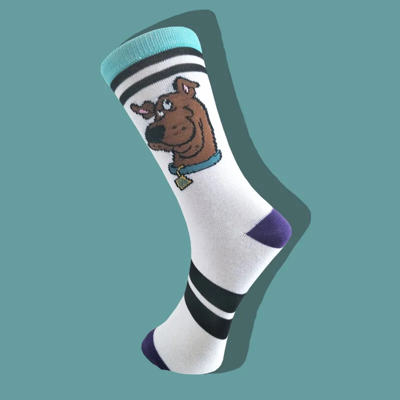 2 пары в партии мужские Модные носки с героями мультфильмов хлопковые