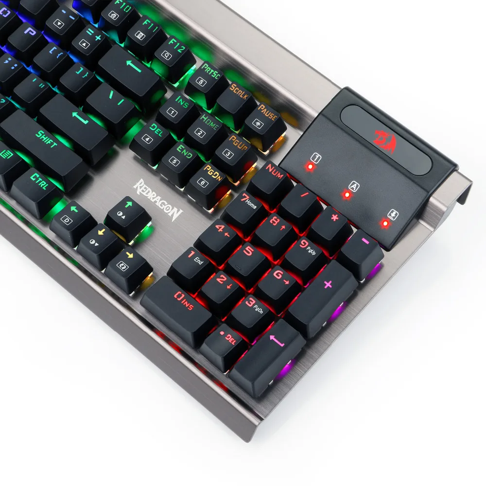 Механическая клавиатура REDRAGON с RGB подсветкой игровая синими механическими