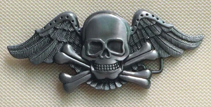 

The Eagle and Skull Belt Buckle with pewter finish SW-BY187 suitable for 4cm wideth belt with continous stock