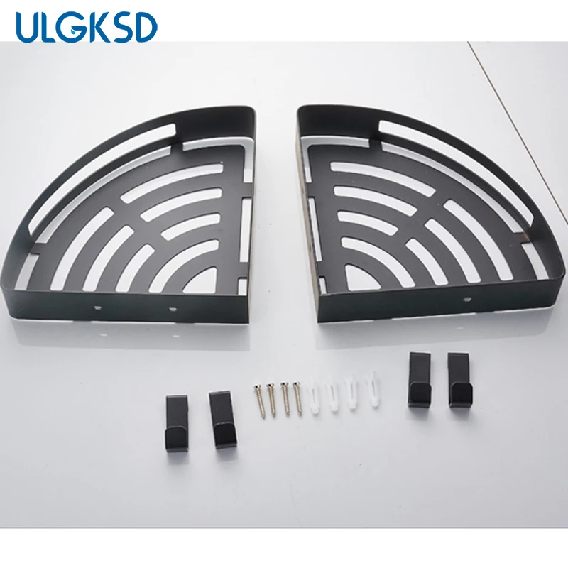 Ulgksd аксессуары для ванной комнаты черный Латунный настенный кронштейн черная