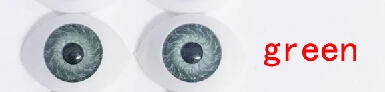 Зеленый 10 шт. безопасные пластиковые глаза игрушки для BJD ремесла DIY Дети toys14mmx19mm es010 - Цвет: Зеленый