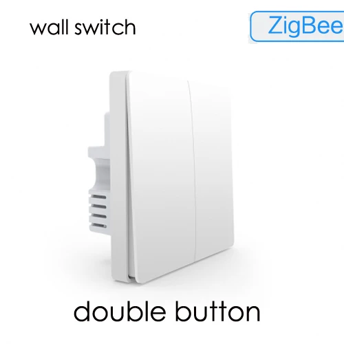 Умный светильник Xiaomi Aqara ZiGBee с беспроводным выключателем и настенным выключателем дистанционного управления через приложение mijia - Цвет: wall double