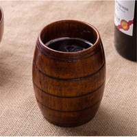 wooden cup natural classical handmade natural spruce high quality wooden cup breakfast beer milk drinkware green tea cup wood