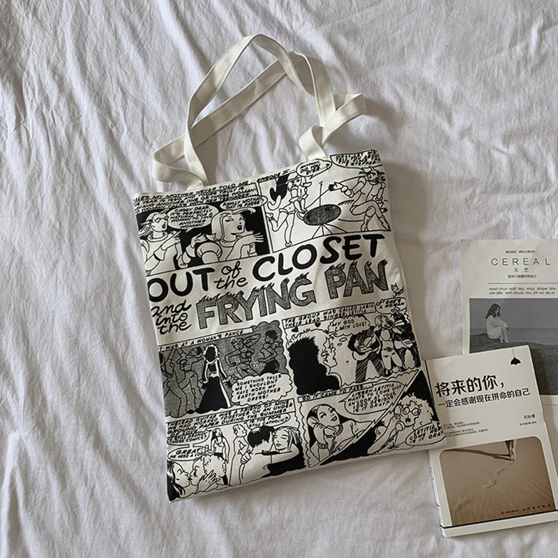 Новая Холщовая Сумка Youda с рисунком аниме иллюстрации Повседневная трендовая