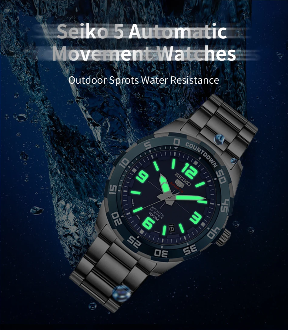 Original SEIKO 5 Men's Watch Diver Swim Sprots Automatic Mechanical Wristwatches Global Warranty SRPB81J1 SRPB79J1 SRPB85J1