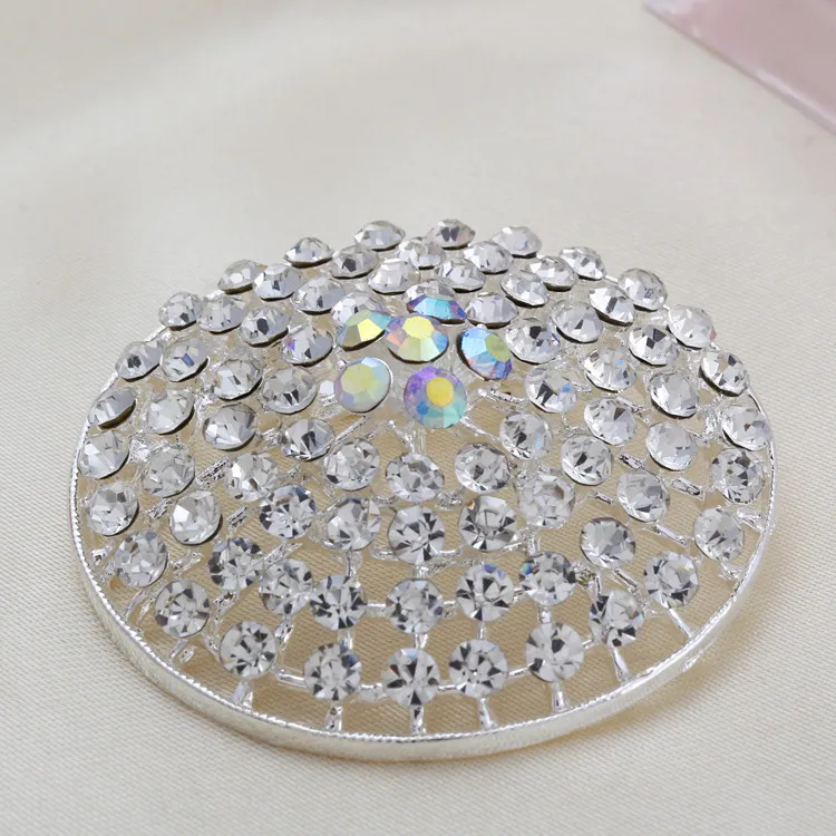 2014 New Dome Round Silver Alloy Rhinestone Flower Brooches pins Women Girl Gift brooch wedding Free Shipping|j_b_003 | Украшения и