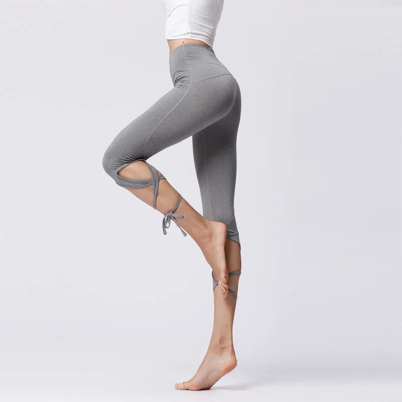 msormosia Women Ballerina Yoga Pants Sport Leggings Fitness Cross Ballet Dance Tight Bandage Cropped Sportswear | Спорт и