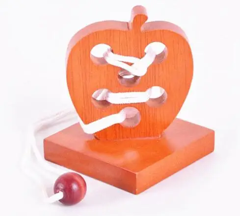 

Set of Classic IQ Wooden Loop Puzzle Game for Adults Children
