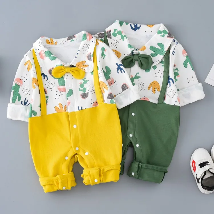 ACE любовь Одежда для малышей из одного предмета новорожденных детские комбинезоны сезон: весна–лето кактус