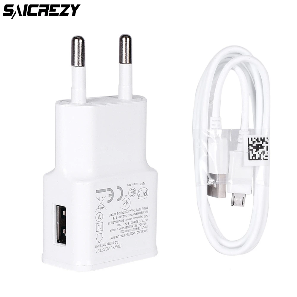 Универсальное зарядное устройство для телефона с USB Samsung A2 J2 J4 Core Xiaomi Huawei Meizu HTC EU Plug