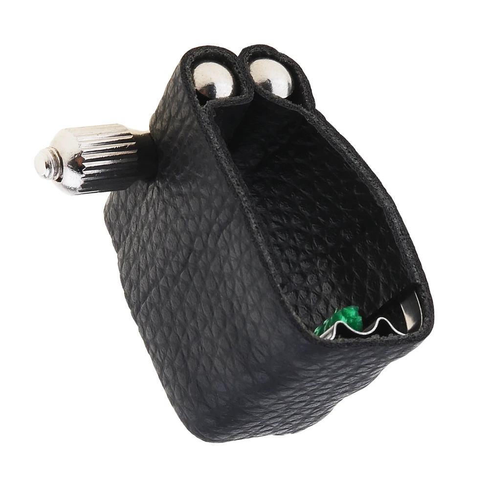 Прочная легкая застежка Ligature мягкий мундштук кожа альт тенор саксофон