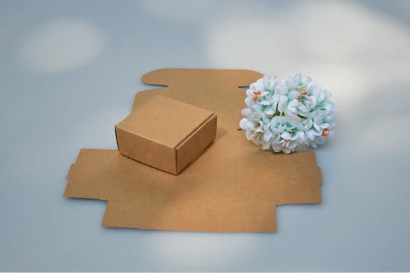 11 23 Алиса коричневые коробки из крафт бумаги для конфет/сладких 50 шт./лот