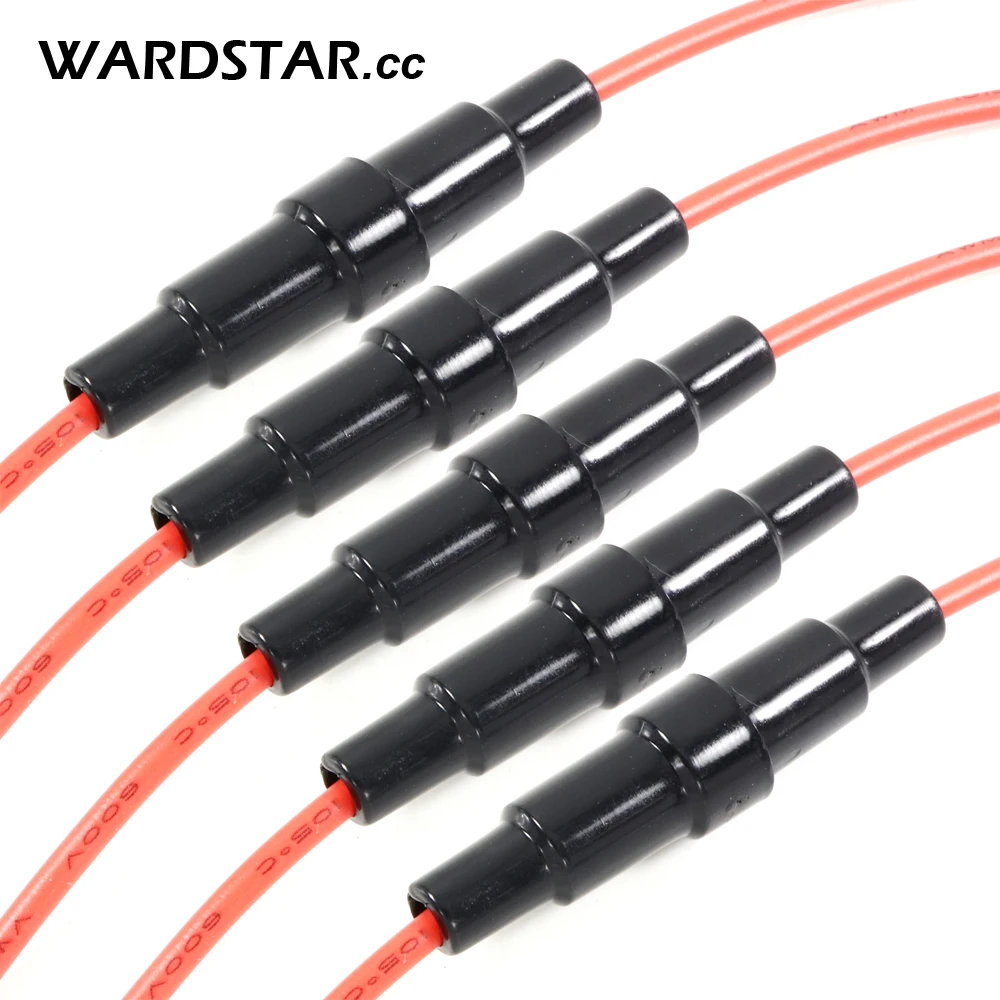 5pcs встроенный винтовой Тип держатель предохранителя для 5X20mm 6x30 мм с 22 AWG