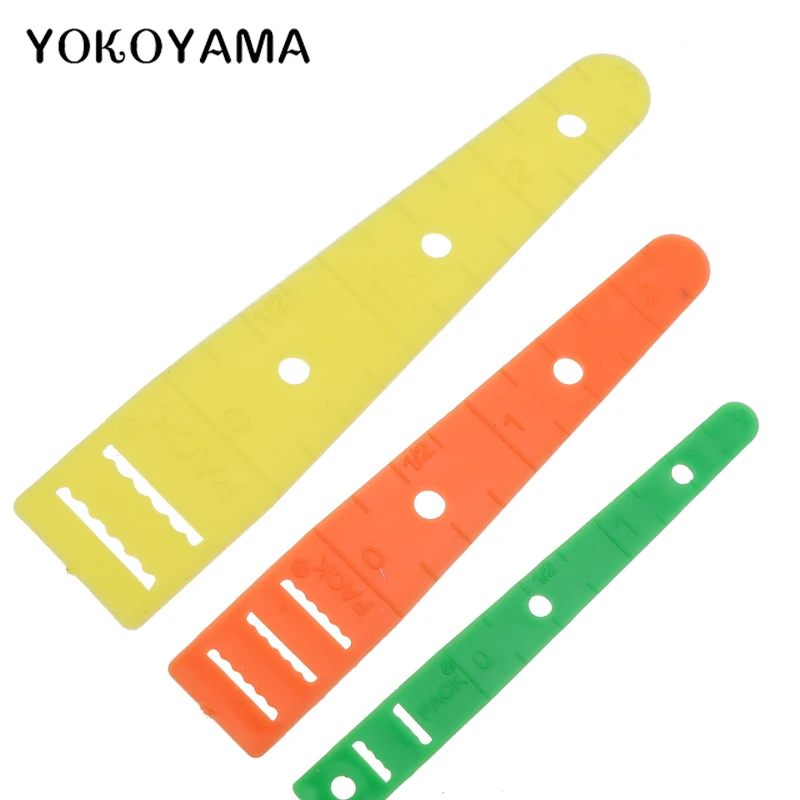 YOKOYAMA 3Pcs Plastic Elastic Glides Guides Threaders Wear Elastic Band Tool Band Rope Wearing DIY Clothing Sewing Accessories
