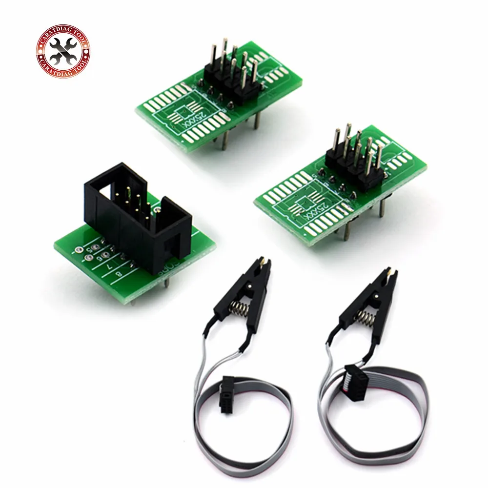Новейший зажим SOIC8 SOP8 для встроенного программирования EEPROM 93CXX / 25CXX 24CXX + 2 адаптера