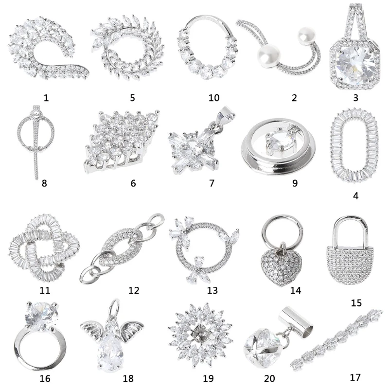 

28 Styles 1Pc Wedding Bridal Rhinestone Flower Shoe Clips Removable Sandals Decoration New