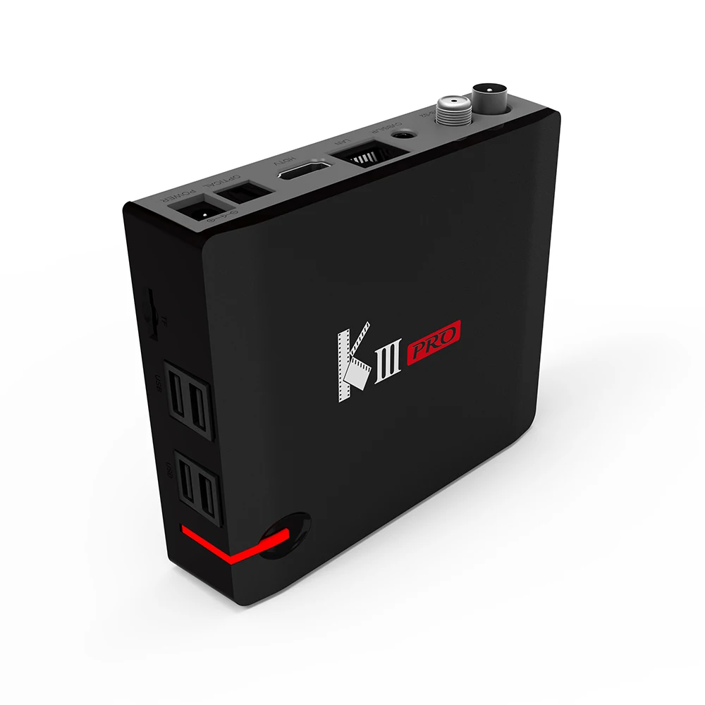 K3 Pro Android DVB S2/T2 Combo приемник Amlogic S912 Восьмиядерный 6 0 DDR4 3 ГБ Flash 16 Гб WiFi 2 4G/5G LAN 1000M KIII