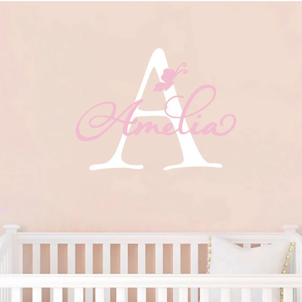 35 см высокие персонализированные наклейки на стену с изображением ребенка