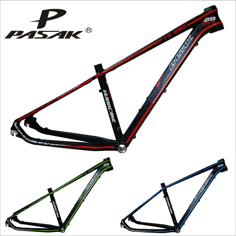 Pasak ts890 29 &quot* 15/17 дюймов 7005 Алюминиевый сплав горный велосипед рама ураган ультра