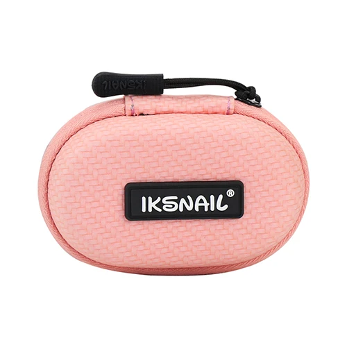 Pink IKSNAIL аксессуары для наушников чехол для Airpods беспроводные наушники мини сумка для хранения гарнитура коробка для зарядки mmcx кабель - Цвет: Pink