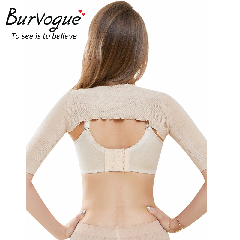 Burvogue для женщин с длинным рукавом Arm Shaper плеча сзади Поддержка Корректор