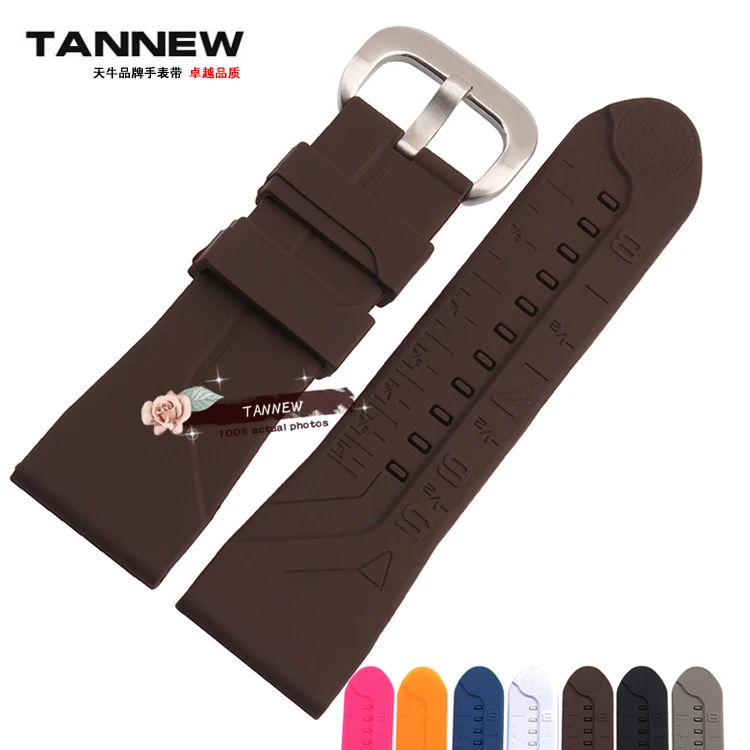 28 мм силиконовый резиновый ремешок для часов мягкий и удобный водонепроницаемый