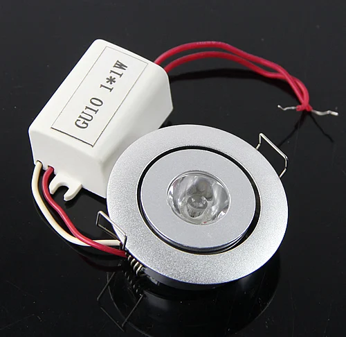 Теплый белый 1 Вт светодиодный потолочный светильник Кабинет Встраиваемые