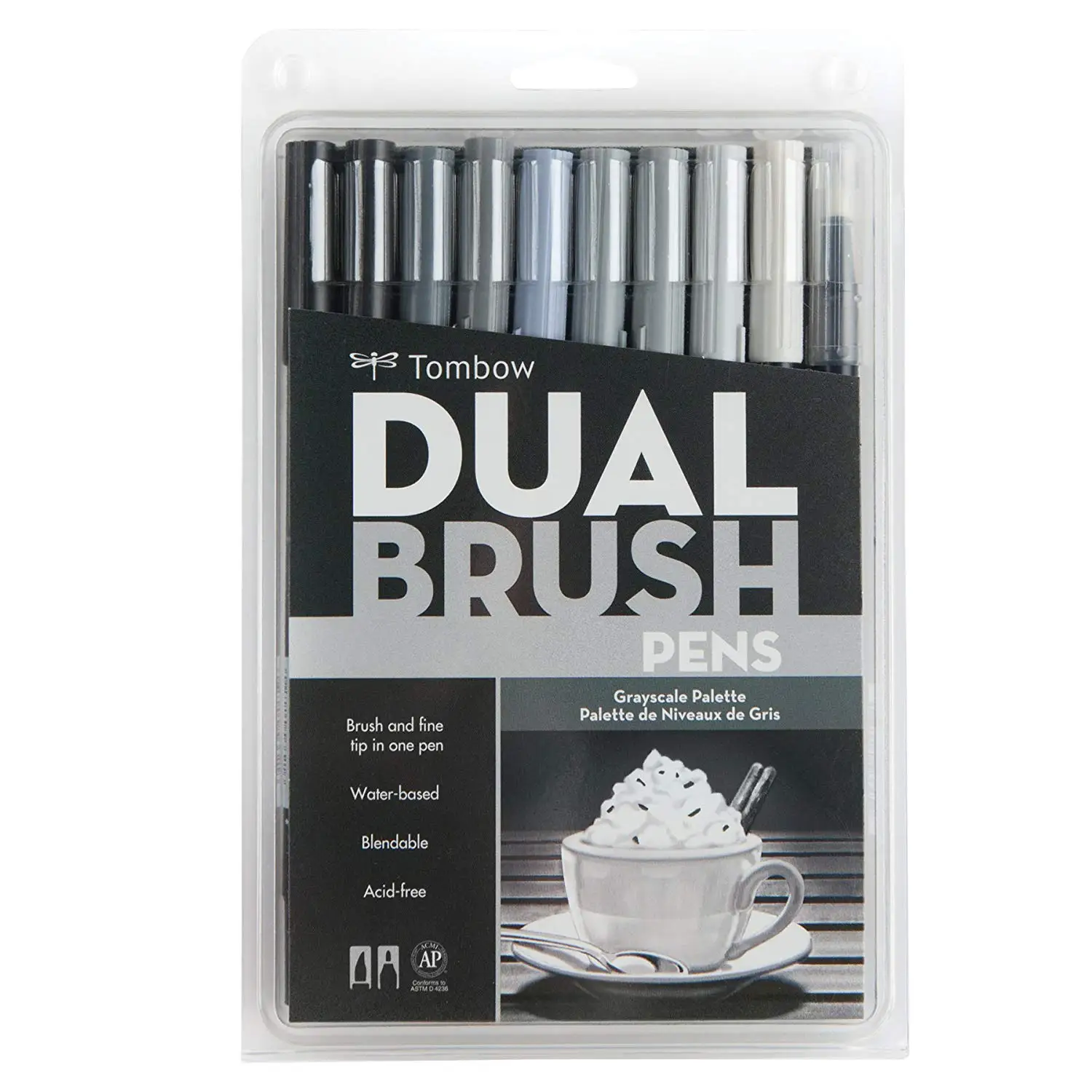 Grey Color Set Япония Tombow двойная кисть акварельный художественный маркер яркий/серый/основной/пастельный/Галактический Набор для надписи анимационный дизайн ABT ручка - Цвет: Grey Color Set