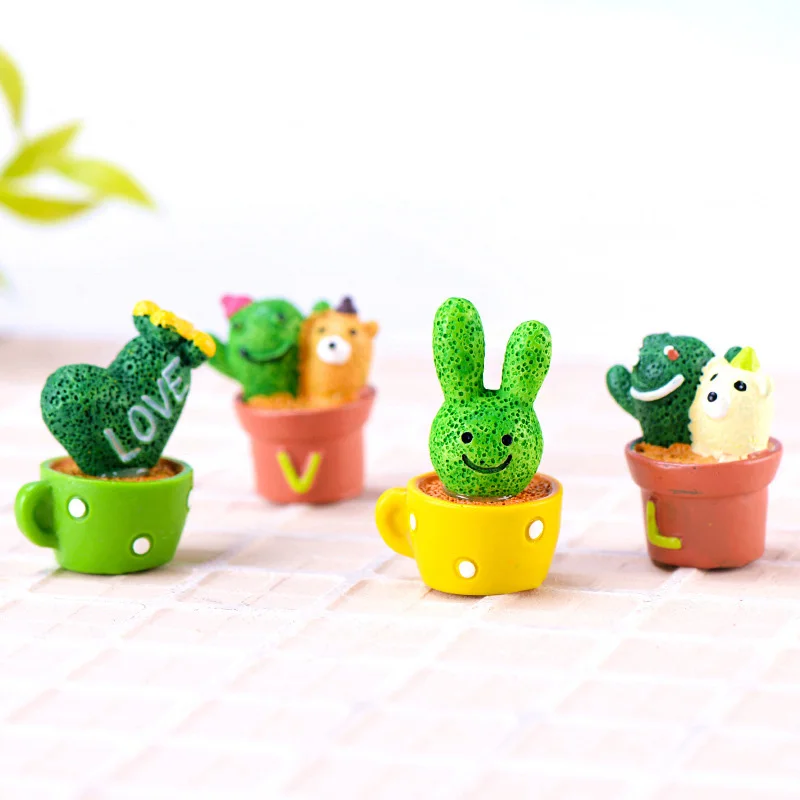 Искусственное растение в бутылках 4 шт. модель мини-фигурка сказочный сад изделия