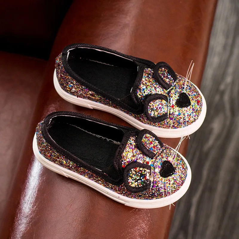 Новинка 2017 спортивная обувь принцессы для девочек с рисунком котенка и