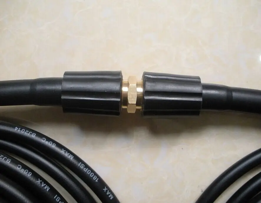 Шланг для мойки автомобиля 10 м 400 бар 5800PSI два концов M22 * 1 5 мм 14 со свободным