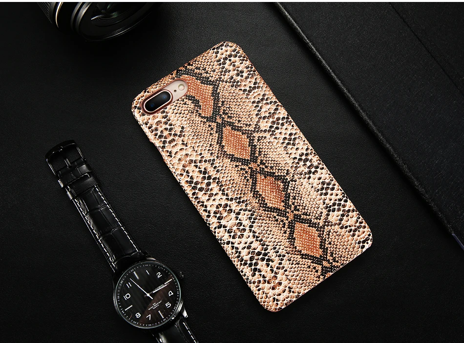 New KISSCASE Sexy змеиной кожи чехол для iPhone 7 8 X XR XS макс Жесткий Пластик назад чехлы для iPhone 7 6S 6 Plus 5s 5 SE чехол принципиально чехол на айфон 7 8 Plus чехол на айфон 6 6s Plus чехол на айфон XR 5s 5 SE