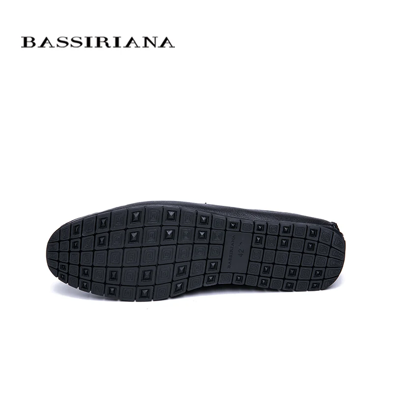 BASSIRIANA/Новинка года, мужская повседневная обувь, новая весенняя модная обувь из натуральной кожи высокого качества для мужчин, размеры 39-45