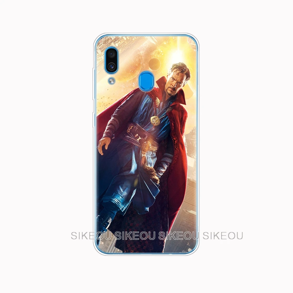 Чехол для Samsung Galaxy A50 A60 A10 A30 A40 A70 50 A9 A7 с принтами "Marvel", "Мстители", с супер-Героем капитан с принтом «Железный человек», танос - Цвет: 10870