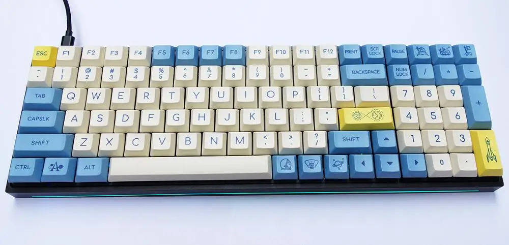RGB96 PCBA пластины стабилизаторы Чехол DIY наборы для 96 key MX механическая клавиатура QMK
