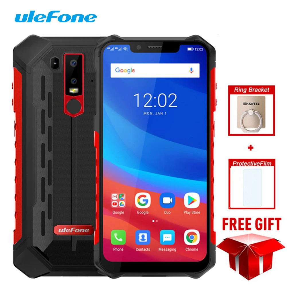 Ulefone Armor 6 IP68 водонепроницаемый мобильный телефон Helio P60 8 ядер ГБ + 128 Гб 5000 мАч