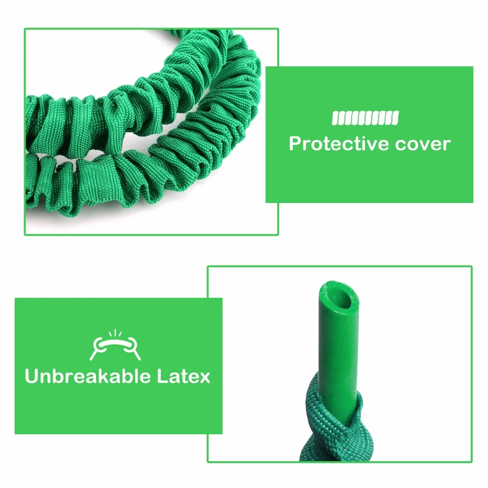 MoKo Эспандеры для упражнений шнуры с поролоновыми ручками укрепления фитнеса