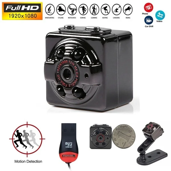 

16GB SQ8 HD 1080P Night Vision Camcorder Car DVR Sport DV Video Recorder USB Micro Camera