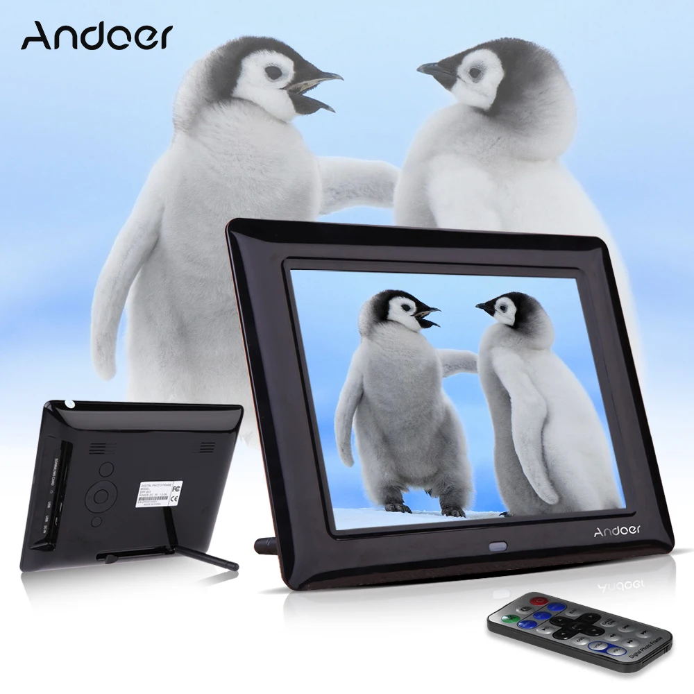 Цифровая фоторамка Andoer 8 дюймовая HD рамка для настольного ПК MP3 MP4 видеоплеер