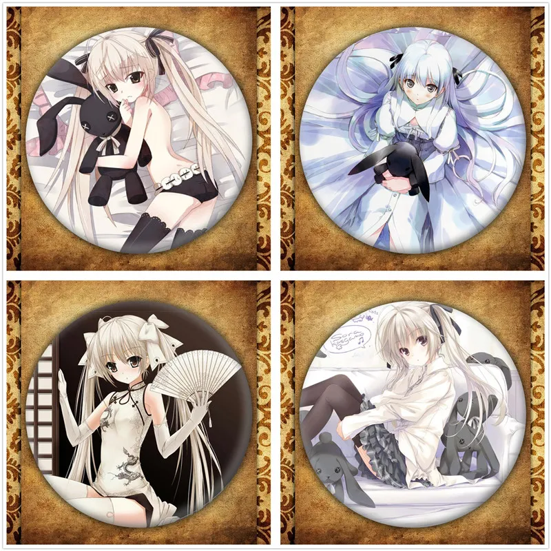 

Japanese Game Anime In solitude, where we are least alone Display Badge Fashion Cartoon Figure yosuga no sora Brooches Pin