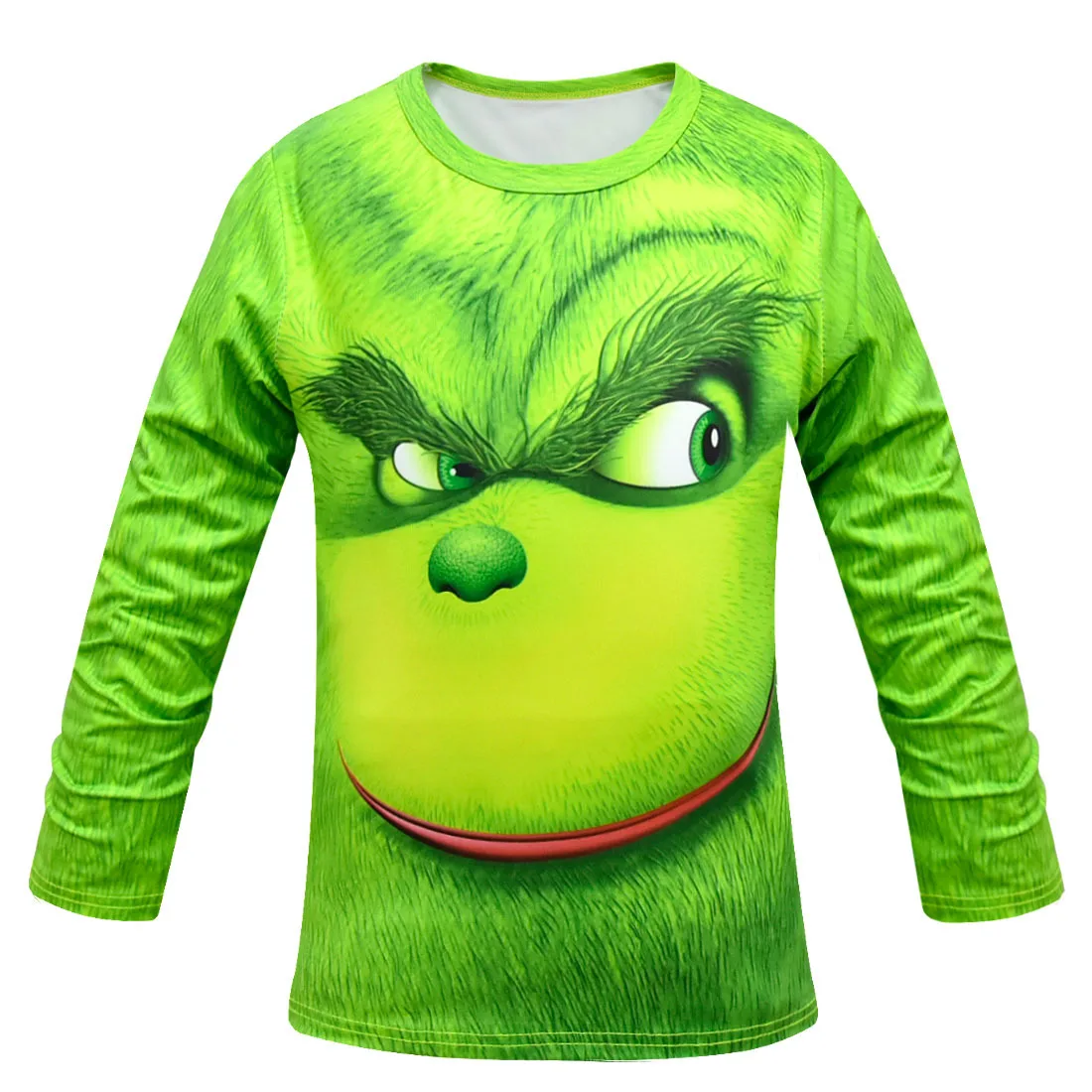 Grinch/пальто с длинными рукавами; детская Рождественская одежда; Верхняя одежда для девочек и мальчиков; толстовки на молнии; коллекция года; детские толстовки; футболка; лучшие костюмы для малышей - Цвет: 1