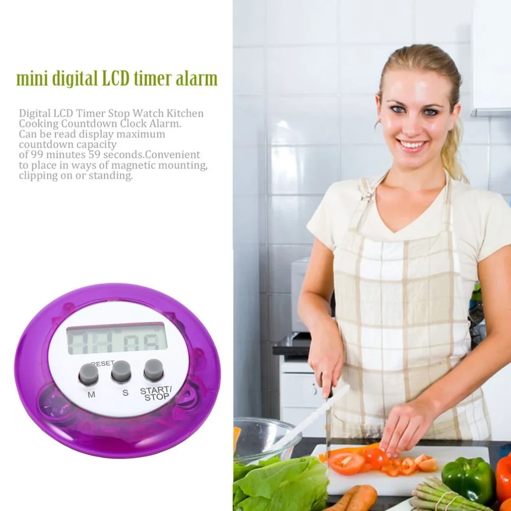 Высокая Мини Милая LCD Цифровая Кухня обратного отсчета вниз вверх приготовления