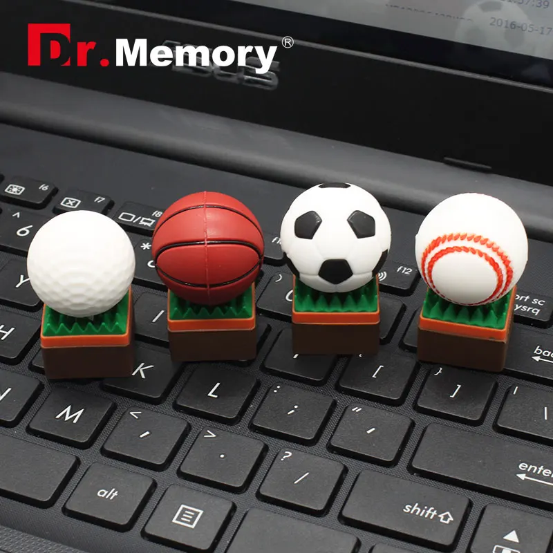 Оригинальные USB флеш накопители 16 ГБ футбол баскетбол спортсмены мини флешка