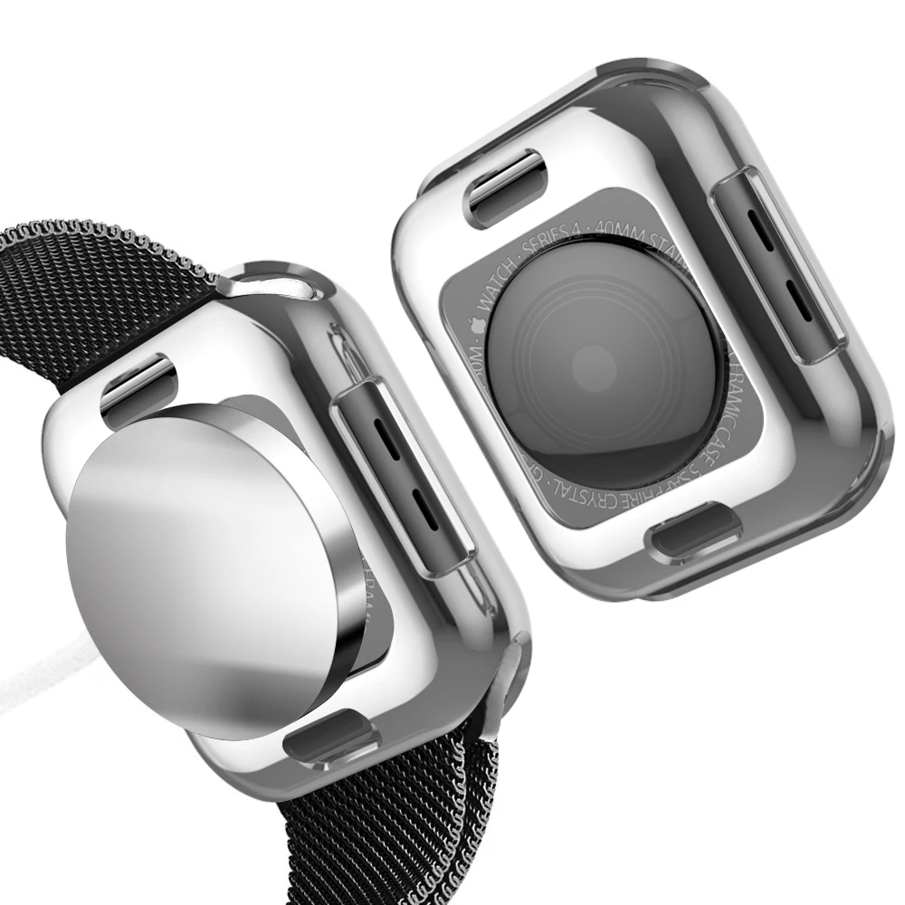 Новые защитные чехлы для Apple Watch 44 мм 40 Iwatch series 4 чехол TPU силиконовый мягкий
