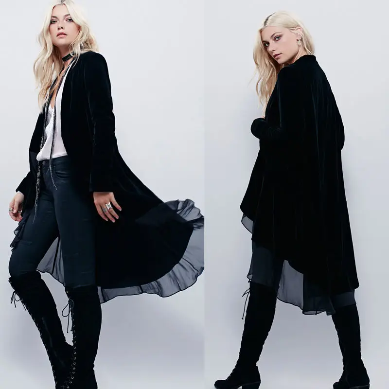 Куртка женская осенне зимняя куртка с длинным рукавом открытая стежка