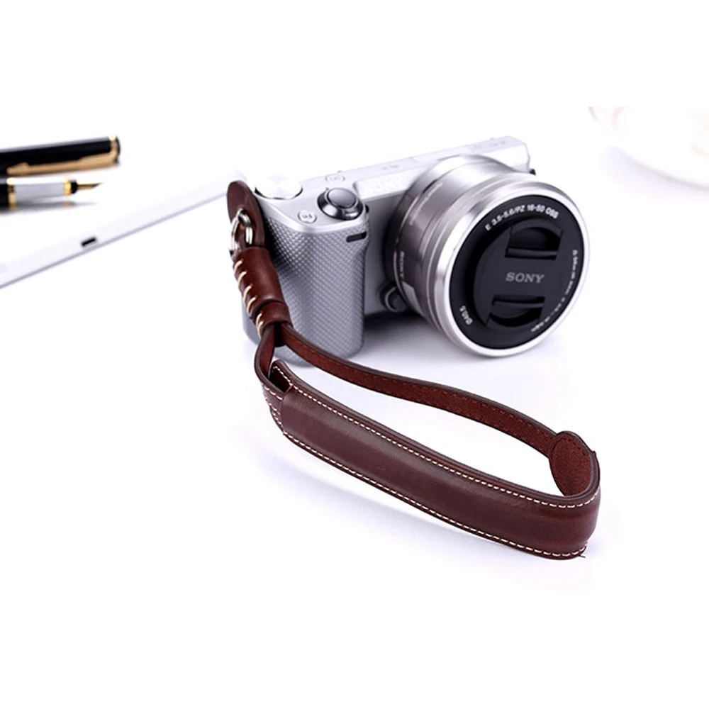 Ремешок для камеры из искусственной кожи Sony Alpha DSLR a6000 a5000 a5100 A7R A7 A7M2 a9 A7I ремешок