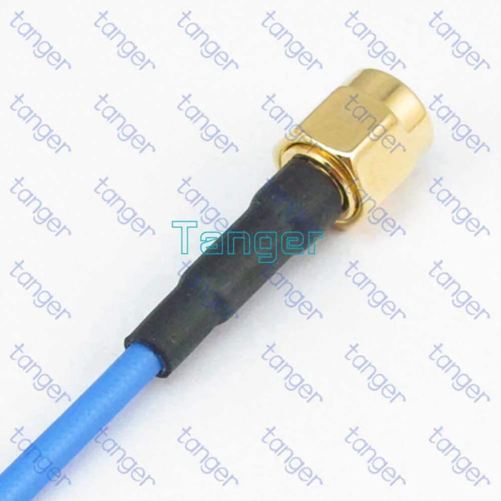Tanger SMA мужчин RP-SMA женский прямой разъем с RG405 RG086 коаксиальный Соединительный синий кабель 8 дюймов " 20 см RF коаксиальный кабель с низкими потерями