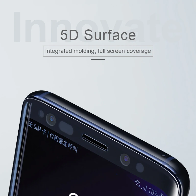 RZP изогнутое полное покрытие закаленное стекло для samsung Galaxy S8 S9 S10 Plus Note 8 9 10 Защита экрана для samsung S8 S9 стеклянная пленка
