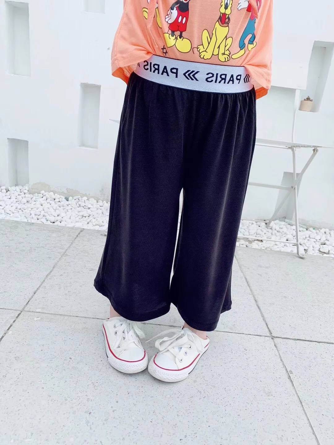 Детская одежда для девочек Лето 2019 Новый иностранный газ буквы удобные мягкие